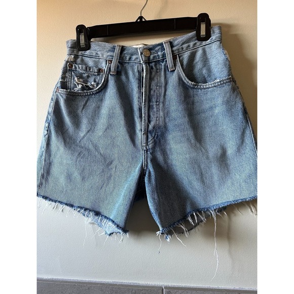 NWOT AGOLDE Riley Denim Shorts SZ 25 - Picture 1 of 6